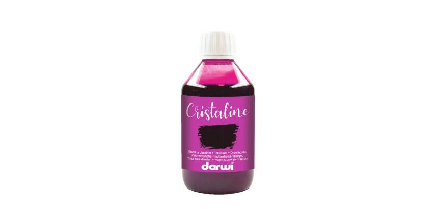 DARWI Flacon de 250 ml d'Encre à Dessiner - Magenta