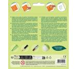 Set de 6 pochoirs enfants, Alphabet - Orange