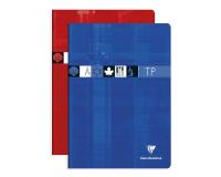 Cahier Travaux Pratiques piqué A4 96 pages grands carreaux + uni Couleur aléatoire - Assortis