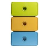 Module de classement Tiny Box 1 tiroir Pop N'Co - Couleurs assorties