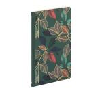 Gaïa bleu, Carnet cousu fil 11x17cm, 96 pages, ligné, ass.