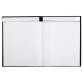 Register 315 x 245 mm geruit 200 genummerde pagina's met vaste hoofding zwart canvas