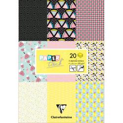 PAPIERS IMPRIMÉS, Bloc de 20 feuilles 200g/m2 au format 21x29,7cm - Fruits - Multicolore