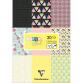 PAPIERS IMPRIMÉS, Bloc de 20 feuilles 200g/m2 au format 21x29,7cm - Fruits - Multicolore