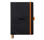 Rhodiarama Goalbook souple A5 240 pages petits carreaux 5x5 papier ivoire 90g - Noir