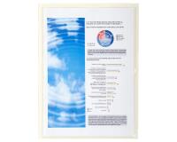 Blister da 10 buste adesive a soffietto PVC liscio 140 micron - A4 - Cristallo