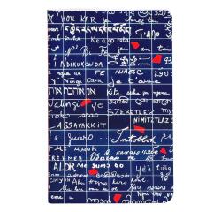 Le Mur des Je t'aime, Carnet cousu fil 7,5x12cm, 48 pages, uni.