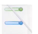 Trieur polypropylène 3 rabats Chromaline 8 compartiments