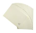 Intercalaires imprimés Carte peau 155g 24 positions de A à Z - A4 - Ivoire