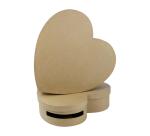 Lot 2 urnes coeur (9x36x36/10x36x36cm) - Kraft