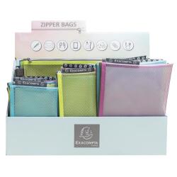 Display, Tasche/Etui mit Reißverschluss, PP flexibel, Kollektion Pop'N Co - Farben sortiert