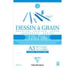 Dessin à Grain bloc collé 40F A3 125g