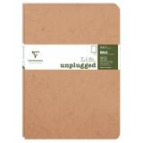 Set de 2 carnets piqués Age Bag A4 96 pages uni - Tabac