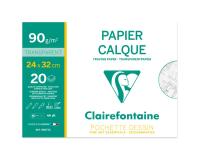 Papier Calque pochette 20F 24x32cm 90/95g