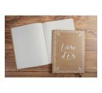 Livre d'or 100 pages tranche or - Format 27x22cm - KRAFT