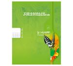 Cahier Travaux Pratiques piqué 7000 17x22 cm 64 pages grands carreaux 70 g + uni 90 g - Assortis
