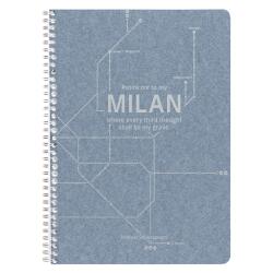 Jeans métro, Cahier reliure intégrale A4 - 21 x 29,7 cm, 148 pages, Ligné + marge, ass. - Bleu jeans