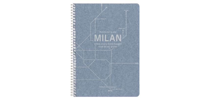 Jeans métro, Cahier reliure intégrale A4 - 21 x 29,7 cm, 148 pages, Ligné + marge, ass. - Bleu jeans