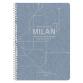 Jeans métro, Cahier reliure intégrale A4 - 21 x 29,7 cm, 148 pages, Ligné + marge, ass. - Bleu jeans