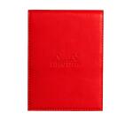 Rhodiarama porte-bloc avec porte-crayon + bloc N°12 ligné - Coquelicot