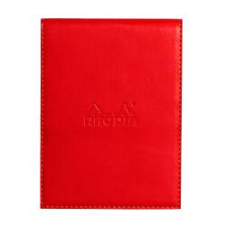 Rhodiarama porte-bloc avec porte-crayon + bloc N°12 ligné - Coquelicot