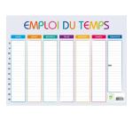Emploi du temps Multicolore 29,5 x 22 cm - Gris