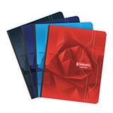 Cahier brochure souple dos toilé 7000 17x22 cm 192 pages grands carreaux 70 g - Assortis