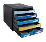 Cassettiera Big Box Maxi 6 cassetti Bee Blue - Colori assortiti