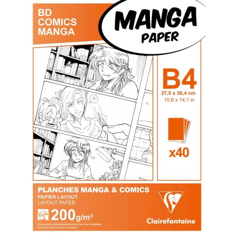 Manga Multi-techniques étui 40F B4 200g