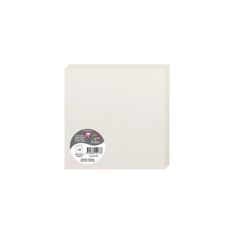 Carte pliée Pollen 160 x 160 mm 210 g/m2 - Paquet de 25