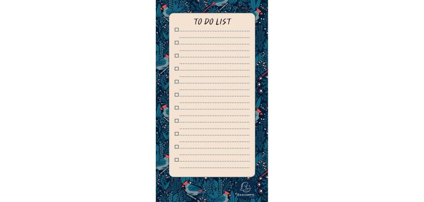 To Do List Color Design 10 x 18 cm. - Coloris aléatoire