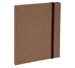 Carnet Nature 220x170, 192 pages lignées - Brun