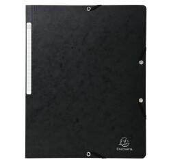 Chemise à élastique sans rabat carte lustrée 355gm2 - A4 - Noir