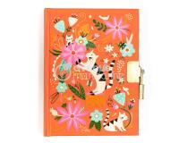 Journal intime, Chats et fleurs - Multicolore
