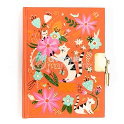 Journal intime, Chats et fleurs - Multicolore
