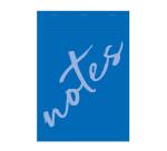Bloc de bureau Notes agrafé en-tête A4 100 feuilles petits carreaux 60 g - Bleu clair