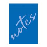 Bloc de bureau Notes agrafé en-tête A4 100 feuilles petits carreaux 60 g - Bleu clair