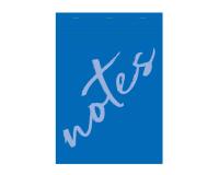 Bloc de bureau Notes agrafé en-tête A4 100 feuilles petits carreaux 60 g - Bleu clair