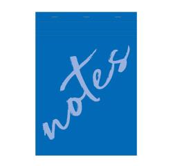 Bloc de bureau Notes agrafé en-tête A4 100 feuilles petits carreaux 60 g - Bleu clair
