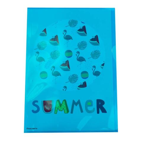 Bolsa de 10 Dossiers con uñero A4 12/100e calidad superior polipropileno liso - Colores surtidos