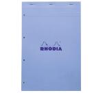 Rhodia bloc agrafé COULEURS N°20 5/5 80 feuillets microperforés et perforés 4 trous, couvertures assorties - Assortis