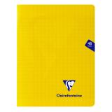 Cahier piqué Mimesys 17x22cm 48 pages grands carreaux couverture polypropylène