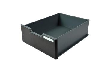 EcoBlack MODULODOC Recycled Jumbo Drawer with Black Panel - Black