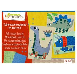 Boîte créative, Tableaux mosaïques en feutrine - Multicolore