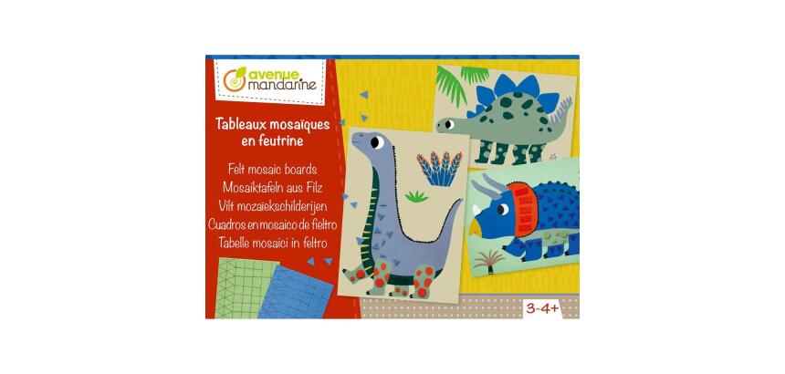 Boîte créative, Tableaux mosaïques en feutrine - Multicolore