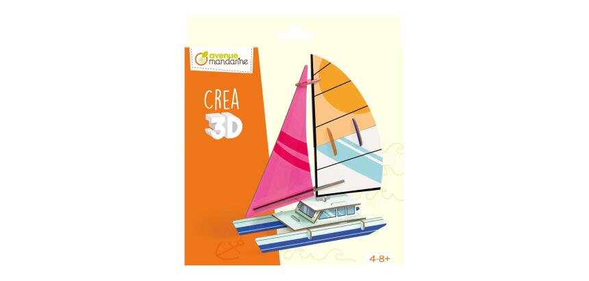 Crea 3D, Bateau - Orange