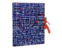 Le Mur des Je t'aime, Carnet rembordé rigide A5 14,8x21 cm, 144 pages, ligné, fermeture avec ruban