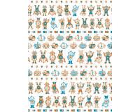 * 642 - Pochette 20 feuilles Décopatch - Orange