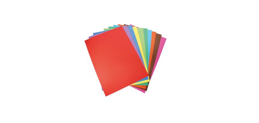 CARTA, Paquet de 100 feuilles 210g/m² au format 21x29,7cm - Assortiment