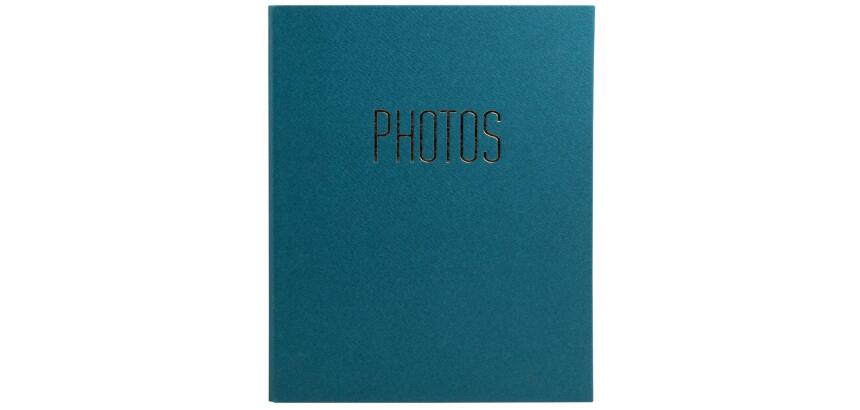 Album photo classeur 60 pages noires OfficeByMe - Bleu canard